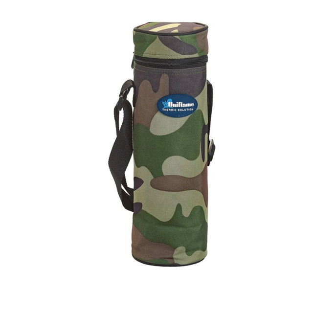 Porte-bouteille isotherme UNIFLAME avec corps en aluminium réfléchissant « Cold &amp; Cool » et doublure en tissu polyester militaire 600D