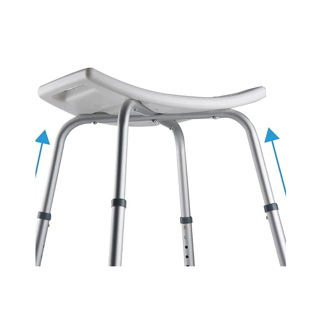 Sgabello da Doccia Regolabile Antiscivolo – Portata 150 kg