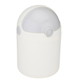 Cestino Scrivania Bianco Coperchio Basculante Alpina 12cm