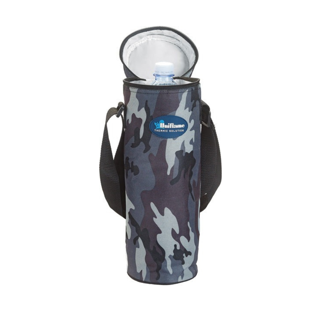 UNIFLAME Thermal Bottle Holder with 'Cold &amp; Cool' Reflective Aluminum Body and 600D Military Polyester Fabric Lining
