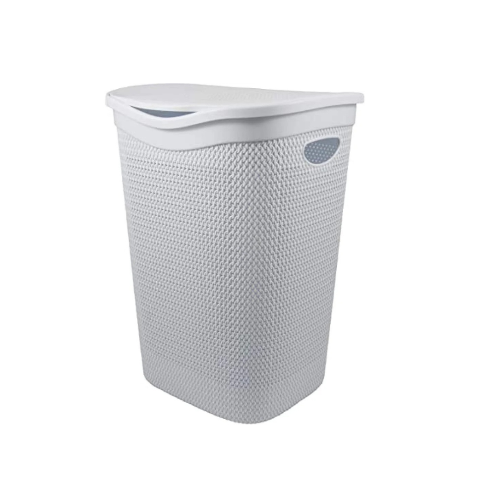 BEAUTIFUL AND STRONG Laundry Hamper, Polypropylene, White, Large