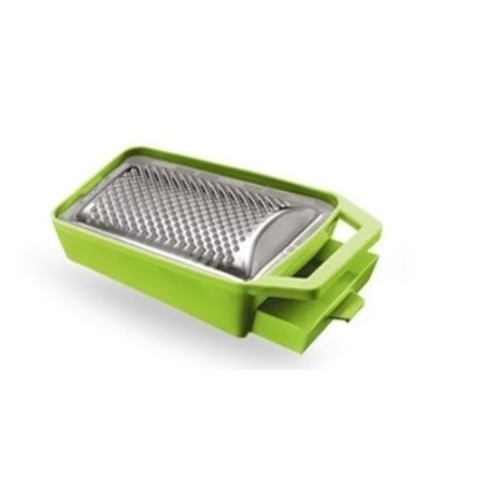 Grattugia Formaggio Inox con Cassetto Raccoglitore Cucina
