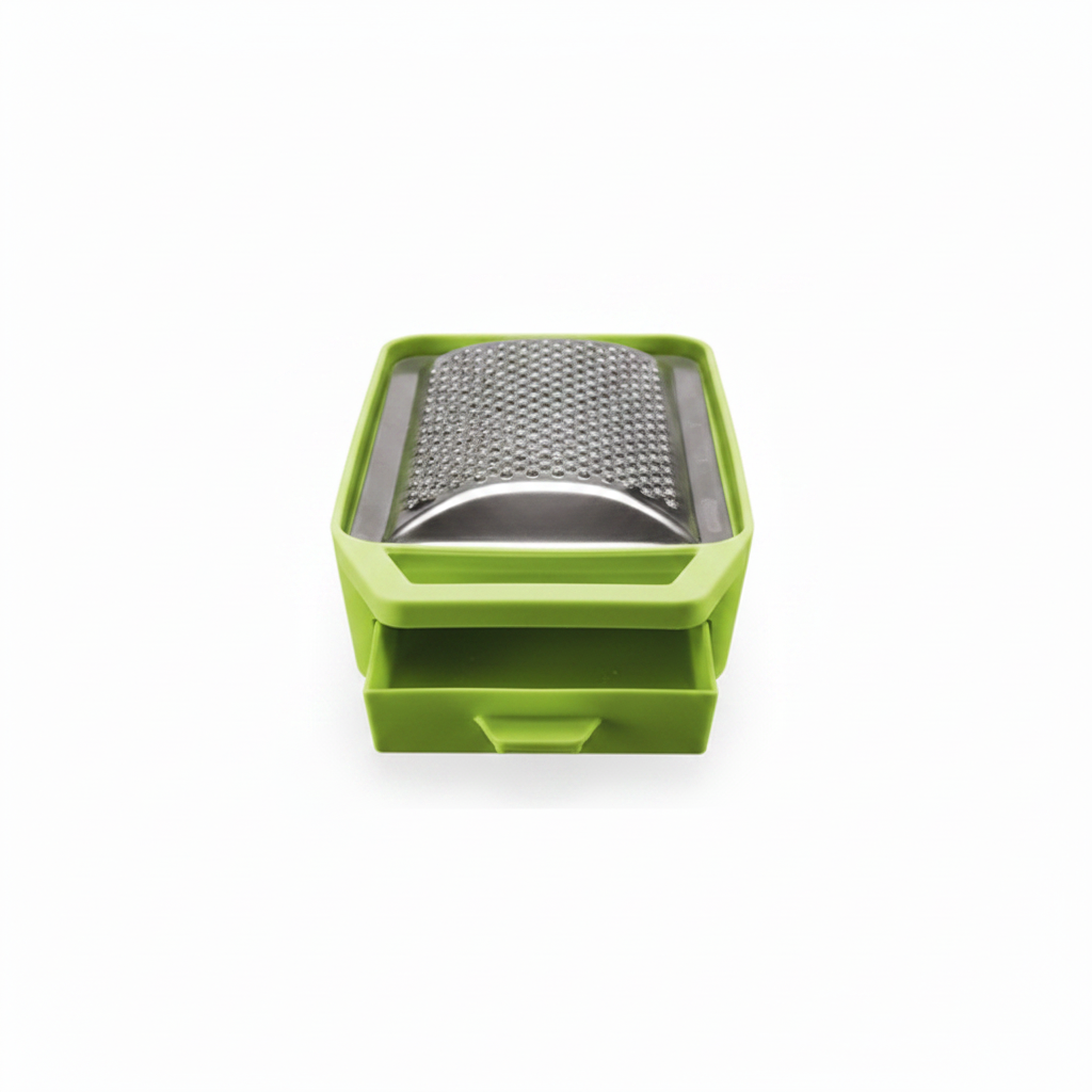 Grattugia Formaggio Inox con Cassetto Raccoglitore Cucina