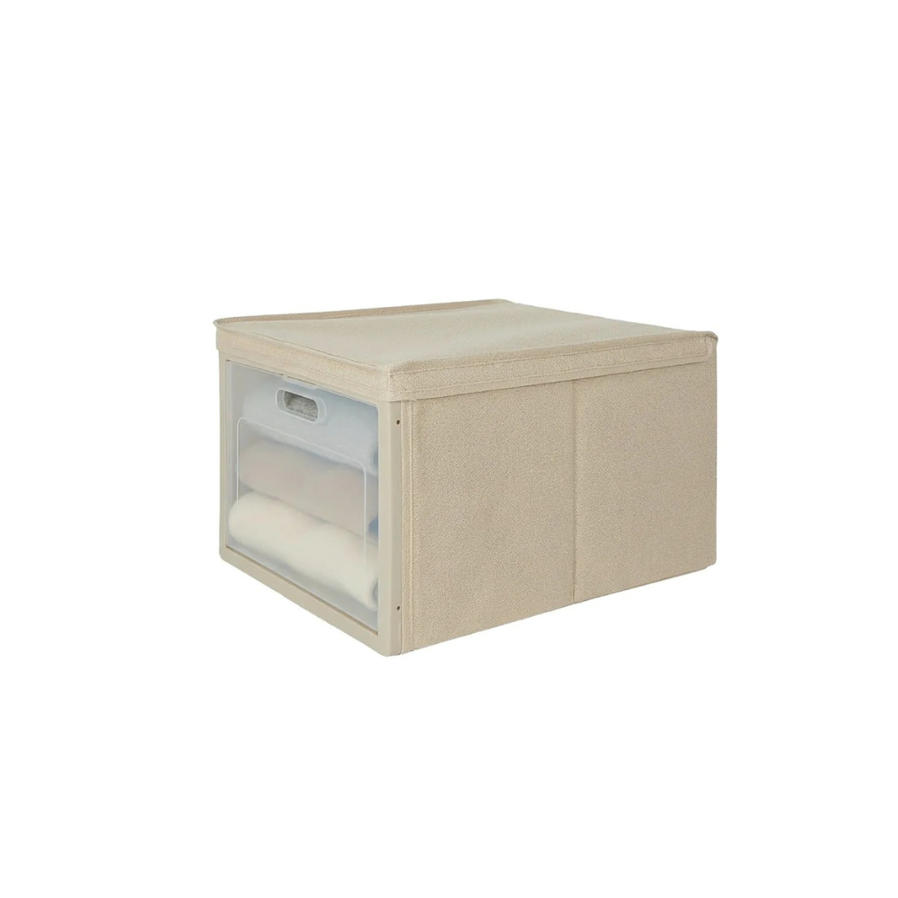 Scatola Portaoggetti TNT Pieghevole con Finestra Trasparente – Organizer Armadio Ideabox