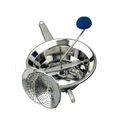Moulin à légumes professionnel en acier inoxydable, 20 cm de diamètre, avec 3 disques en acier inoxydable inclus - Moulin à légumes manuel pour purées, pulpes et purée de tomates