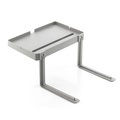 Scaffale Bedten 3 Ripiani Pieghevole Letto Grigio Regola
