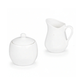 Set Colazione Lattiera e Zuccheriera in Ceramica – Bianca Lucida