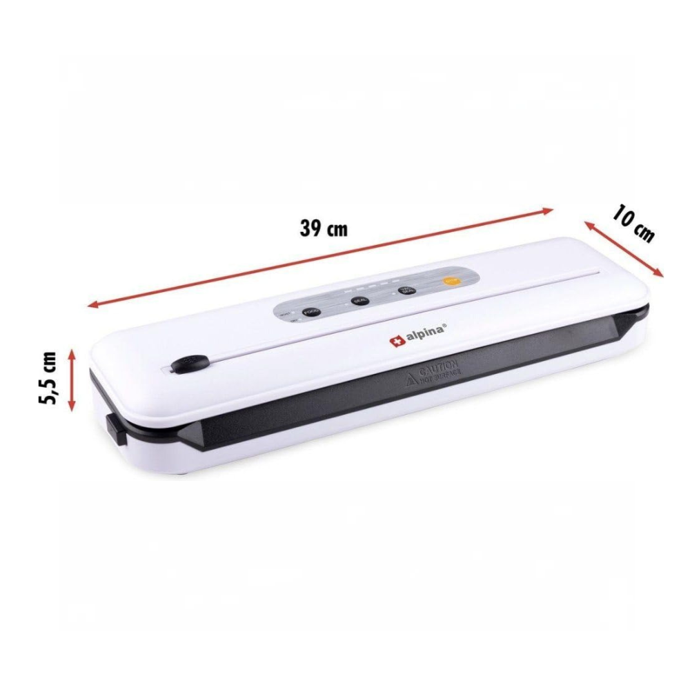 Machine à emballer sous vide Alpina 110 W - Scelleuse alimentaire avec coupe-aliments