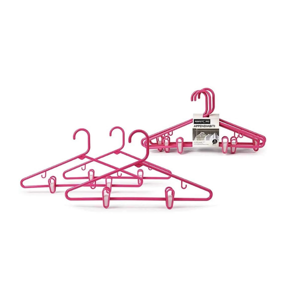 Grucce in plastica, Lunghezza 42 cm. – Set di 3 Pezzi, Multicolore
