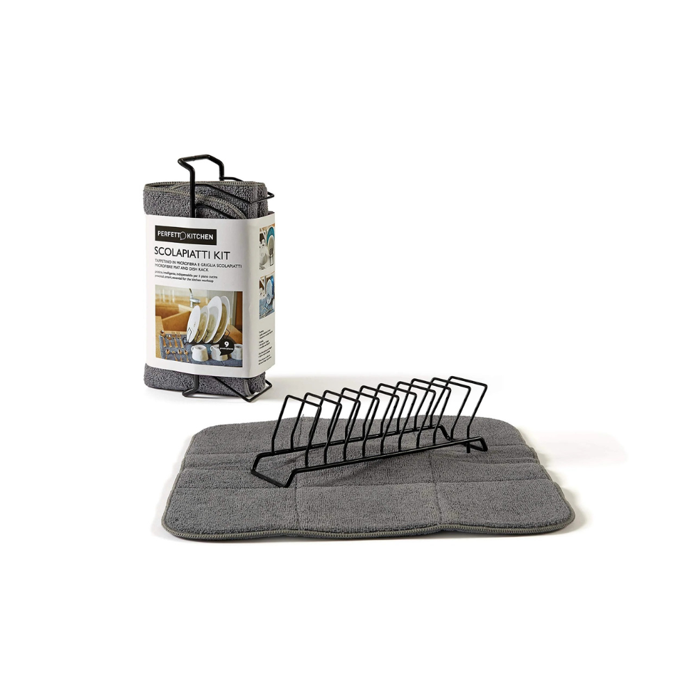 MICROFIBER DISH DRAINER cm. 40x50 + 9-place grid