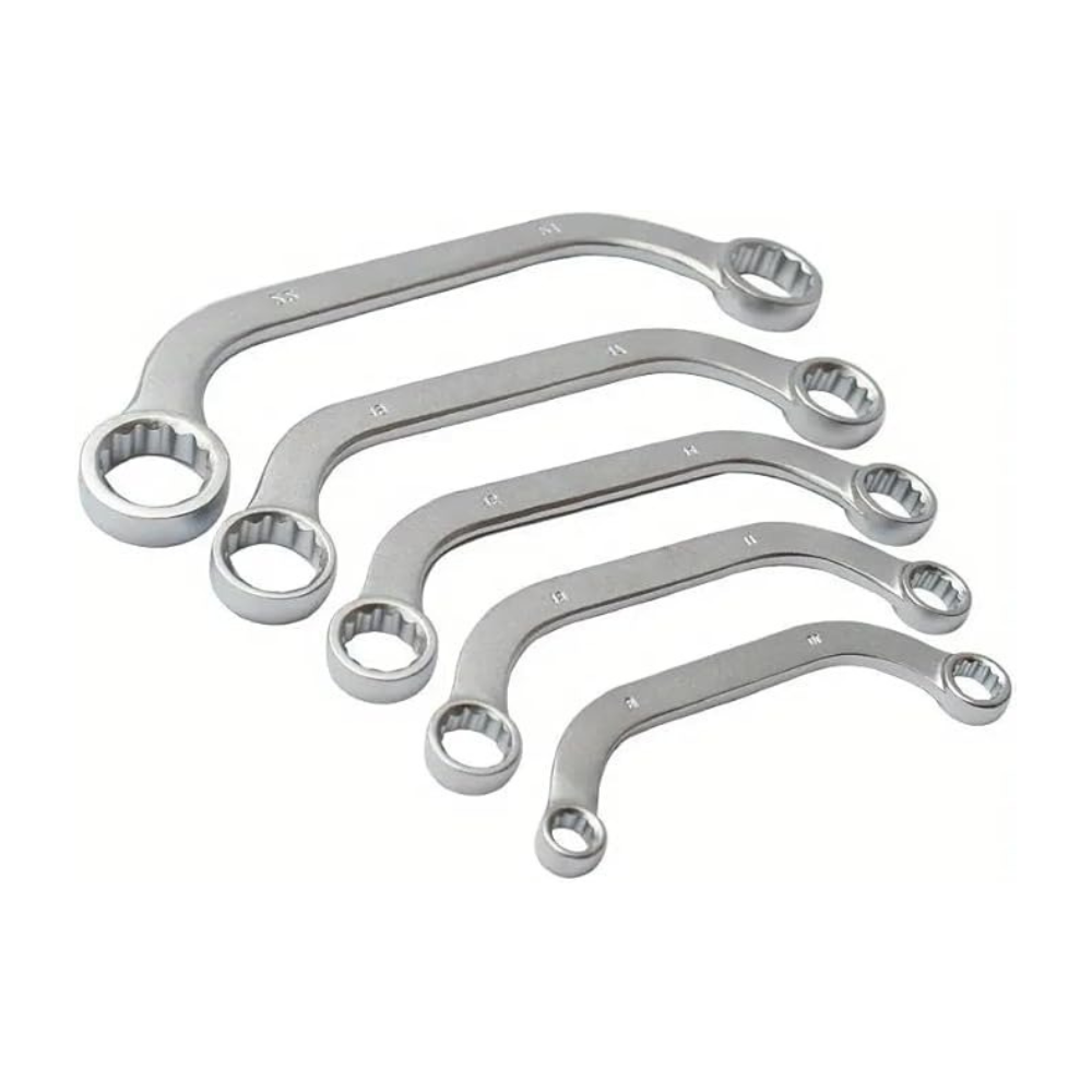 Set 5 Chiavi Poligonali Curve Doppia Testa  – 8-22 mm