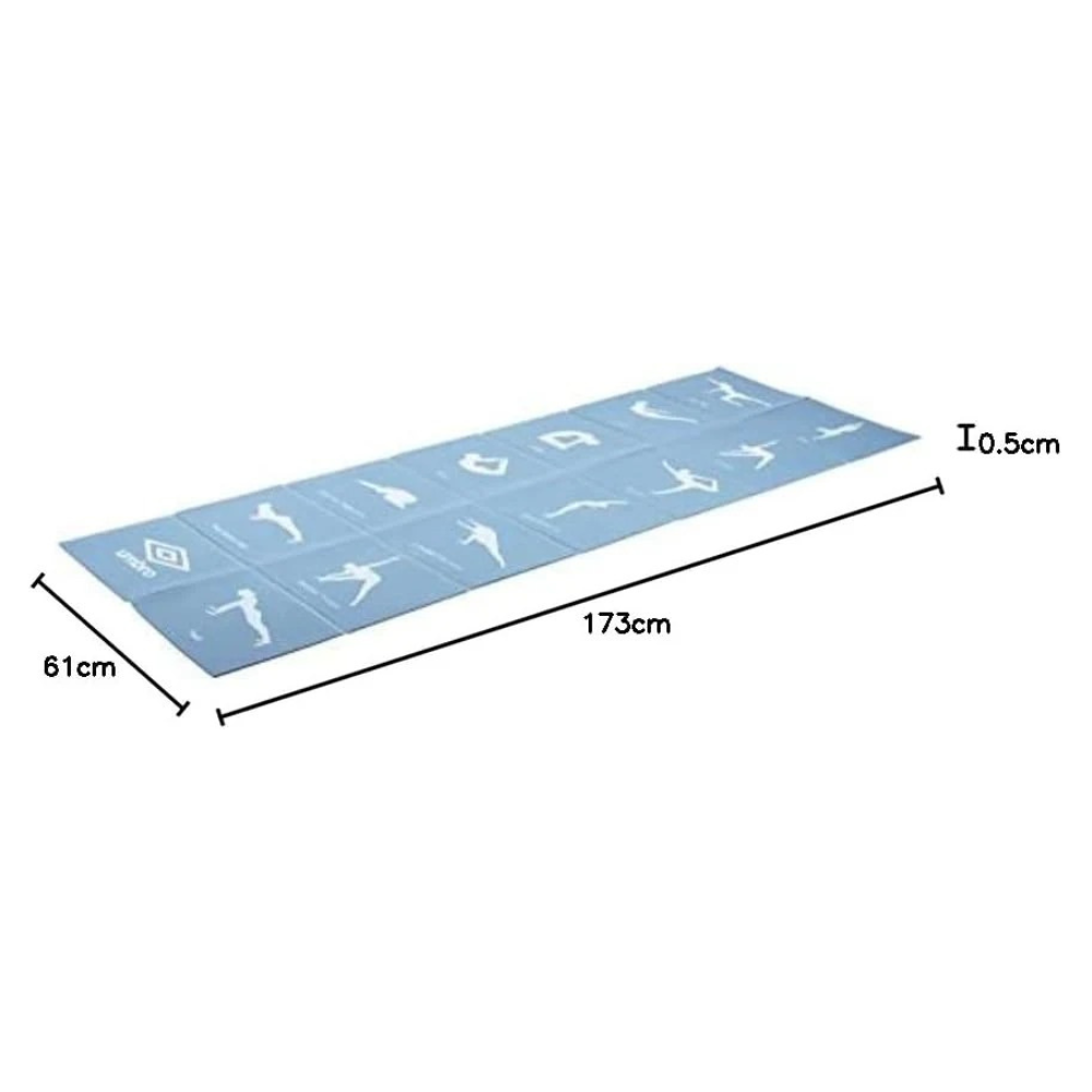 Tappetino Yoga Pieghevole Antiscivolo Umbro – 174x62 cm con 13 Posizioni