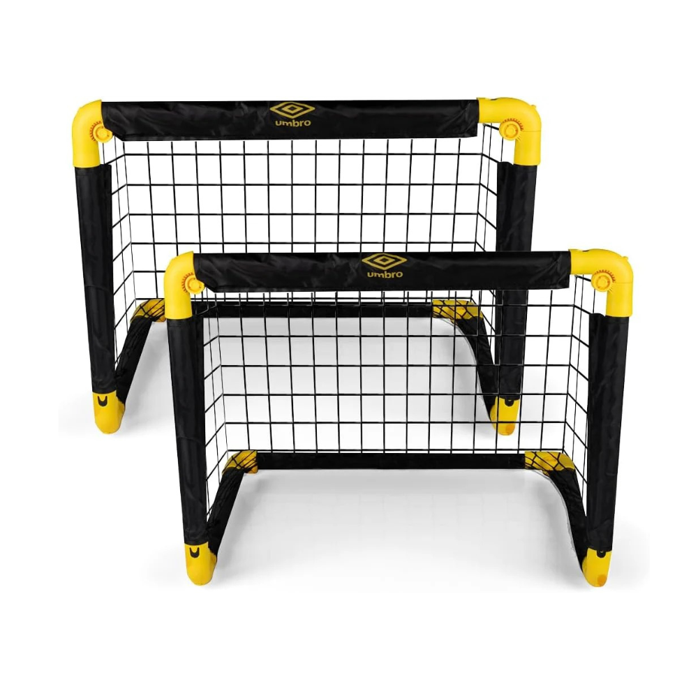 Porte Calcio Umbro Pop-Up 50x44cm Set 2 Pezzi Pieghevoli