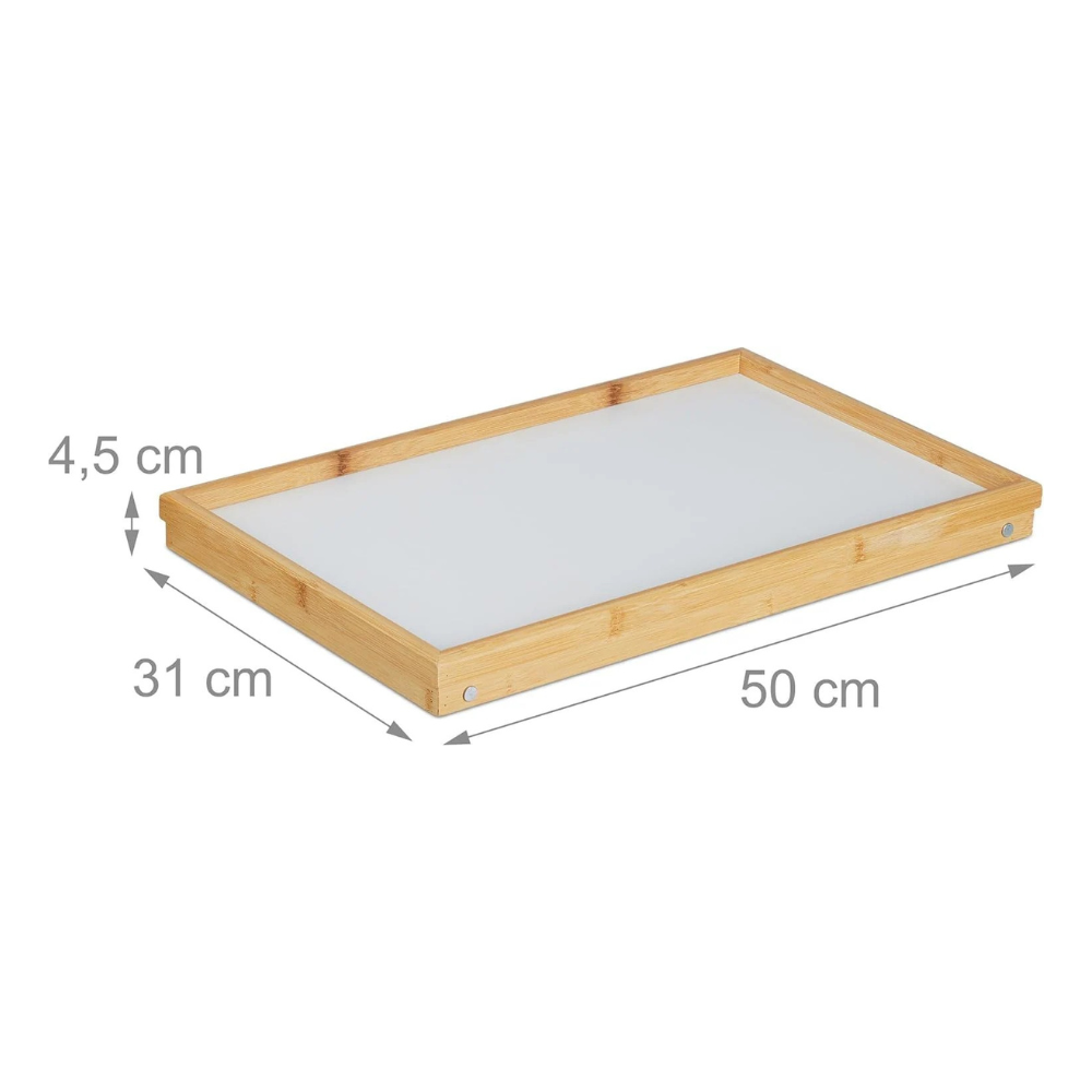 Vassoio Letto Pieghevole Bambù 50x31cm - Colazione