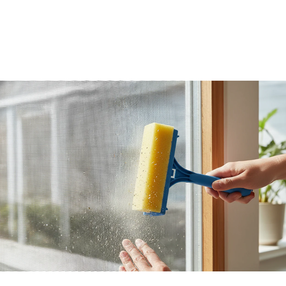 Mosquito Net Brush with Sponge and Roller