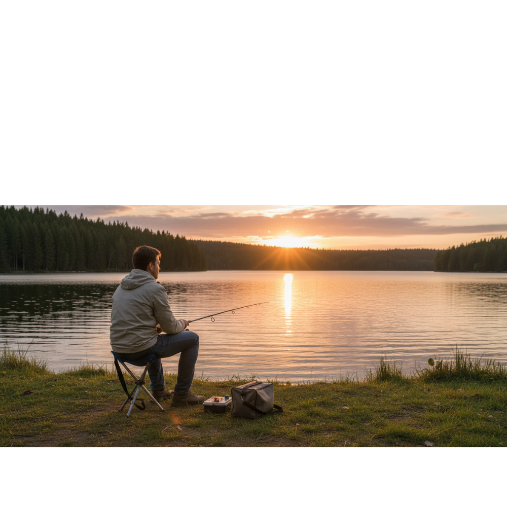 Sgabello Pieghevole Campeggio 31x50cm | Treppiede Outdoor