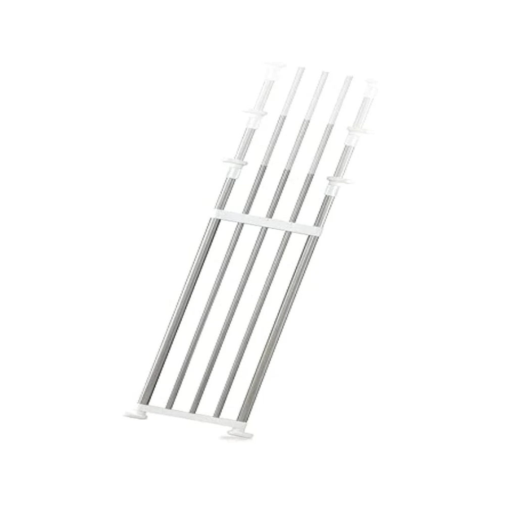 Mensola Estensibile Separatore Armadio  in Acciaio Inox – 72x120cm o 108x190cm