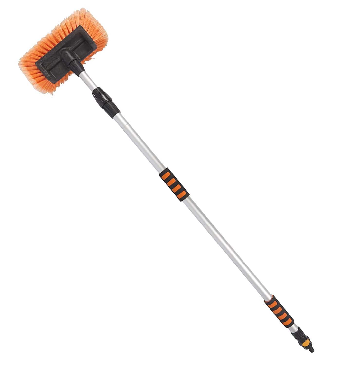 IDROSPAZZOLA,SPAZZOLONE PER LAVAGGIO AUTO CAMION CAMPER ROULETTE PULMANN CON MANICO 125/230 CM.