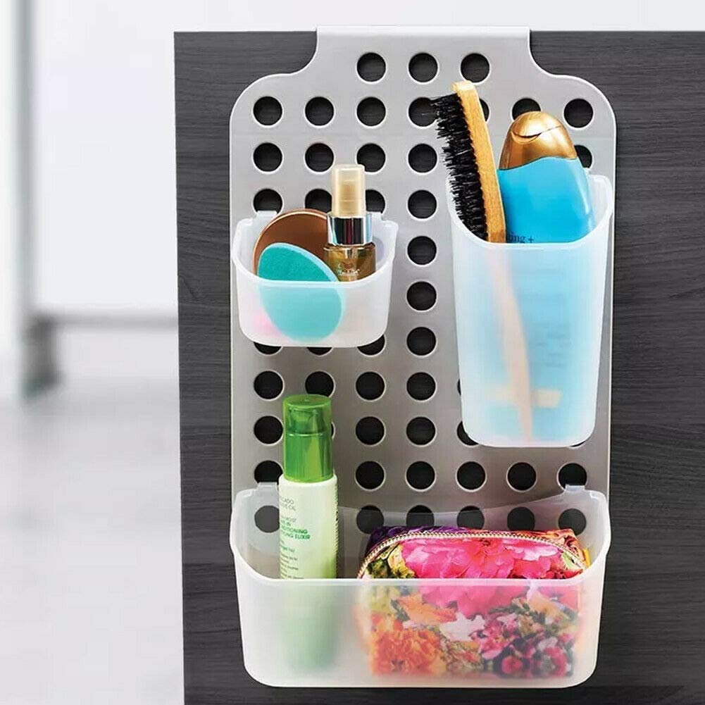 Lifetime Cabinet Door or Door Hook Storage Organizer Bathroom Kitchen Space Saver with 3 Compartments Size 38 x 28.5 x 9.5 cm