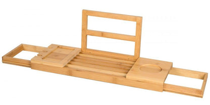 Vassoio Vasca da Bagno in Bambù Regolabile 50-92cm - Alpina Luxury Spa