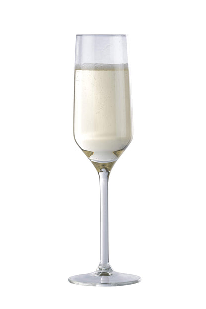 Set 6 Bicchieri Flute Champagne 22cl - Calici Eleganti per Prosecco, Spumante e Vino Frizzante - Lavabili in Lavastoviglie