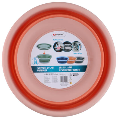 Bacinella Pieghevole Salvaspazio 8L - Secchio Multiuso ALPINA