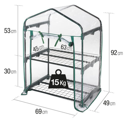 Serra ad Arco VERDELOOK 200x300x200cm - Tunnel da Giardino con Telo Rinforzato PE