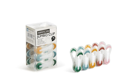 Pinze giganti da bucato Jumbo Clip multicolore set 10 pezzi