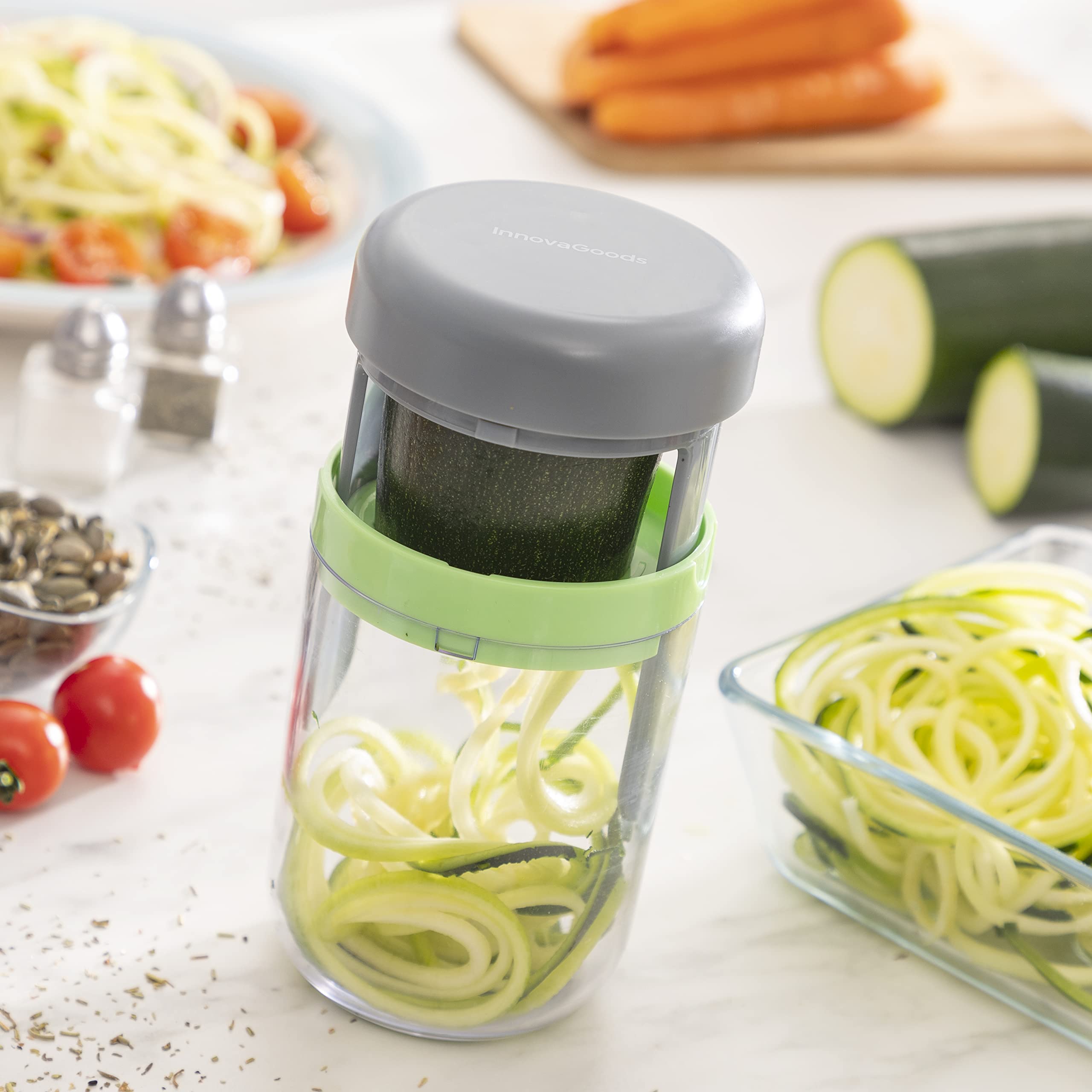 Tagliaverdure a Spirale InnovaGoods ABS Acciaio Inox