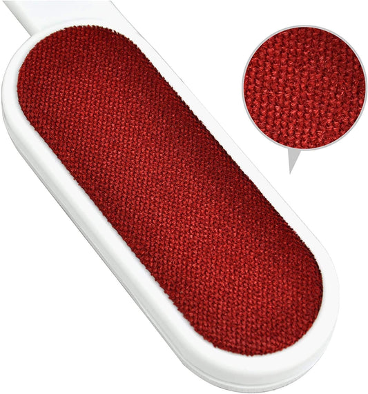 SET 2 SPAZZOLE VELLUTO DOPPIO SENSO D'USO PER TESSUTI,IN PLASTICA BIANCA