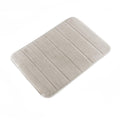 Tappeto Bagno Memory Foam Antiscivolo Grigio 55x40