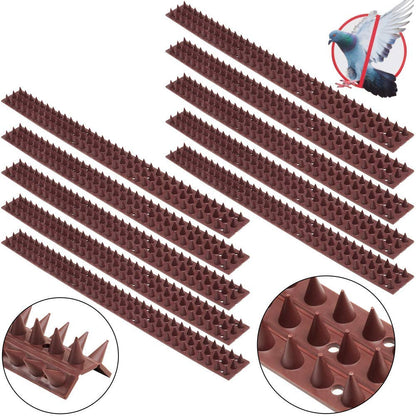 Dissuasori Piccioni Professionali 5 Metri - 10 Strisce Plurispillo Plastica Anti Uccelli Colombi per Balcone Terrazza Grondaia