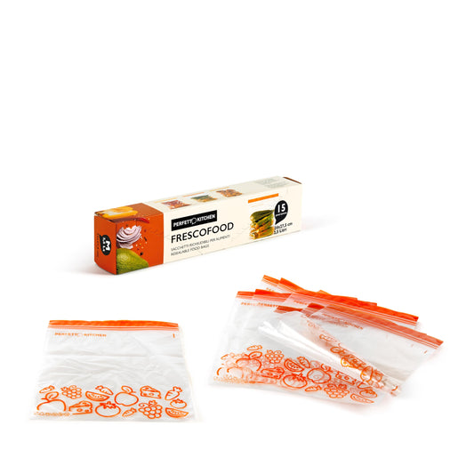 Buste Frigo Congelatore Frescofood 24x27,5cm - Confezione 15 Pezzi - Misura M