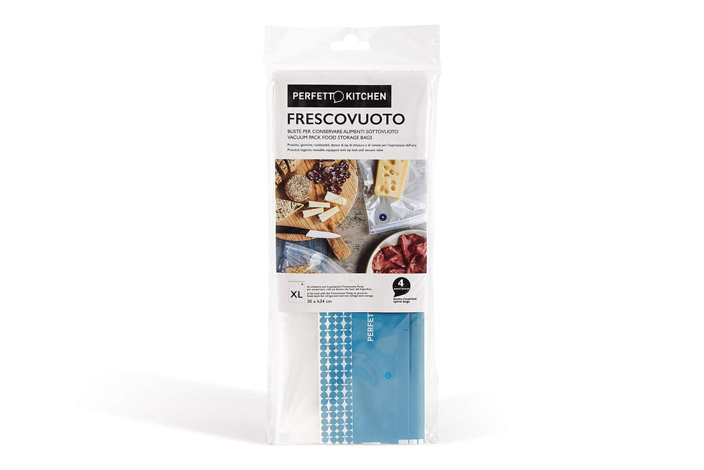 Perfetto Kitchen Busta SOTTOVUOTO FRESCOVUOTO, Multi-Coloured, XL, 4 unità