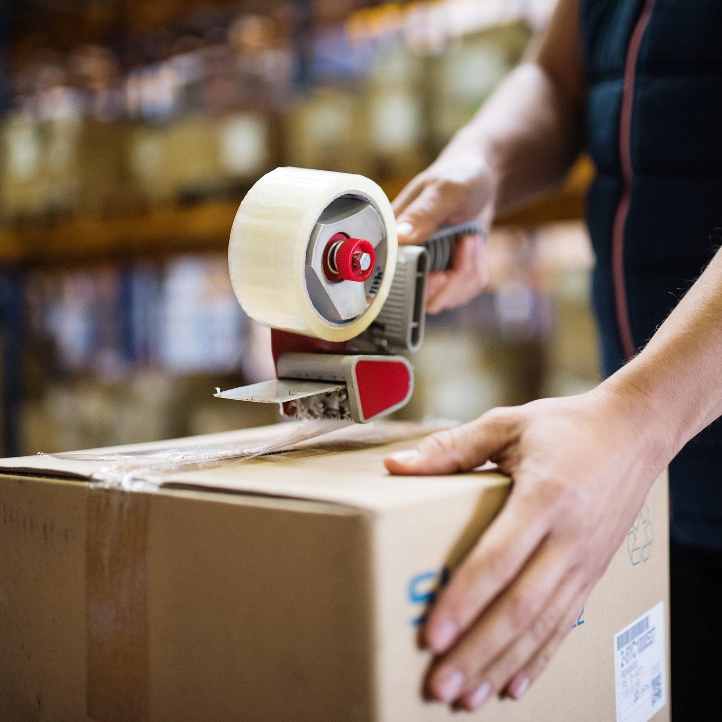 Lot de 2 dévidoirs manuels de ruban adhésif - Dévidoir de ruban adhésif de 50 mm pour emballage