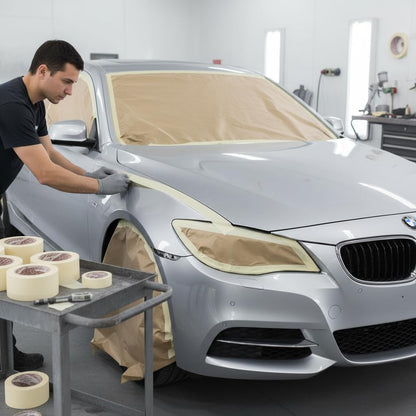 FERCASASHOP Nastro Adesivo G in Carta Gommata Perommato Mascherature Mm. 50x50 Mt.