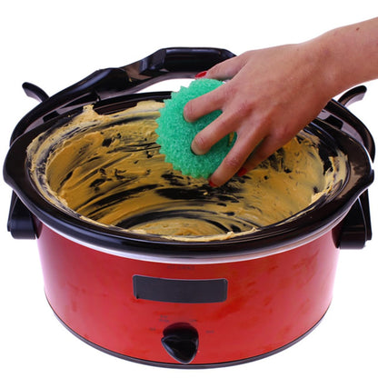 Spugna Sorriso antigraffio - Confezione da 4 pezzi - 95x95h.40 mm - Perfetta per Cucina, Bagno e Altro