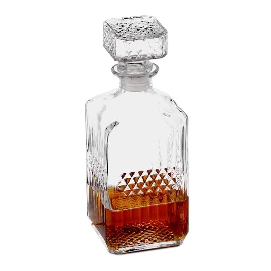 Bottiglia Decanter Whisky in Vetro 900ml - Caraffa Ermetica per Liquori