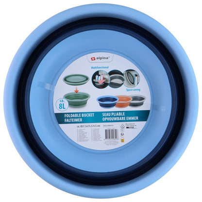 Bacinella Pieghevole Salvaspazio 8L - Secchio Multiuso ALPINA