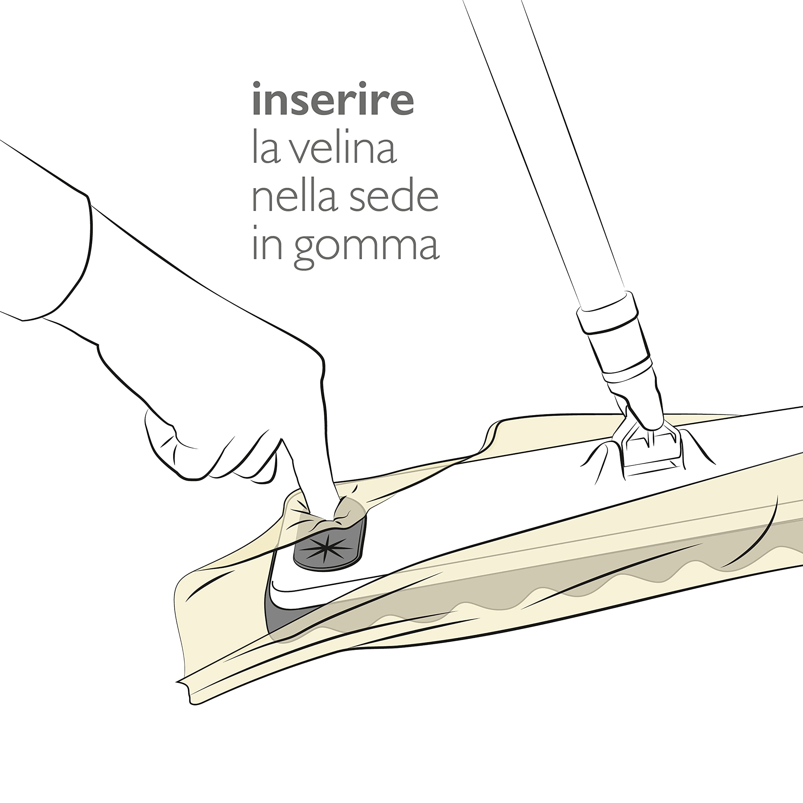 Perfect 0027As The Floor Broom Dust Cleaner with 3-Piece Handle 130cm, Base 40cm, Dust Catcher, with Bag of 20 Nets Soaked in Biodegradable Mineral Oils to Retain Dust