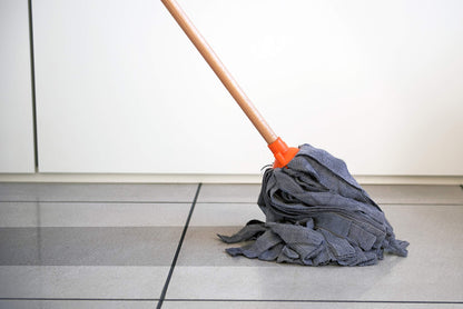 Testina Mop Microfibra Professionale 200g Grigio - Filo Tagliato Lavabile 60° per Pavimenti