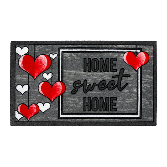 Velcoc - Indoor Doormat in Recycled Rubber, Non-Slip Rug, Robust and Durable, High Absorbency Capacity, 6 mm Thickness, Size 40 x 70 cm