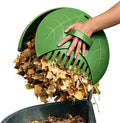 Kinzo Set Raccogli Foglie 2 Pezzi – Pala + Rastrello Plastica ø36 cm con Manico Ergonomico
