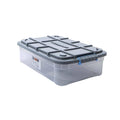 Coffre de rangement 20L avec roulettes et couvercle - Gain de place ultra-résistant