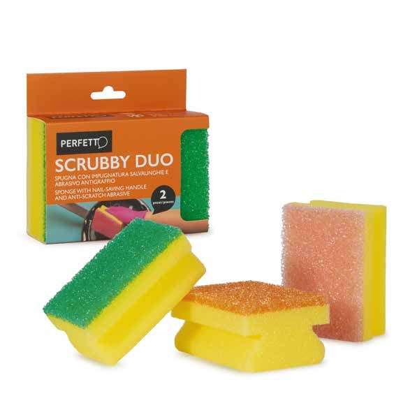 Spugna Cucina Salvaunghie con Abrasivo Antigraffio –SCRUBBY