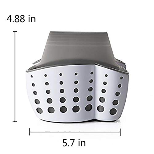 Organizer porta-spugne per lavandini, in silicone a doppio strato, con fori di drenaggio, per casa, cucina e bagno