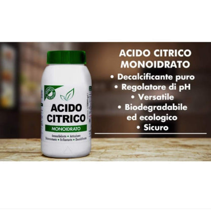 Acido Citrico Monoidrato MARTEN 1kg - Ecologico Multiuso Anticalcare Disincrostante