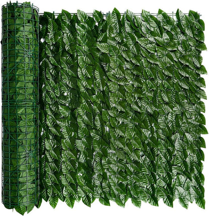 FercasaShop® Artificial Ivy Hedge, 1x3 meters, Dark Green, Privacy Screen for Balcony and Garden
