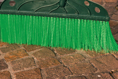 Balai à lames professionnel d'extérieur 38 cm - Angle ergonomique pour cours et jardins