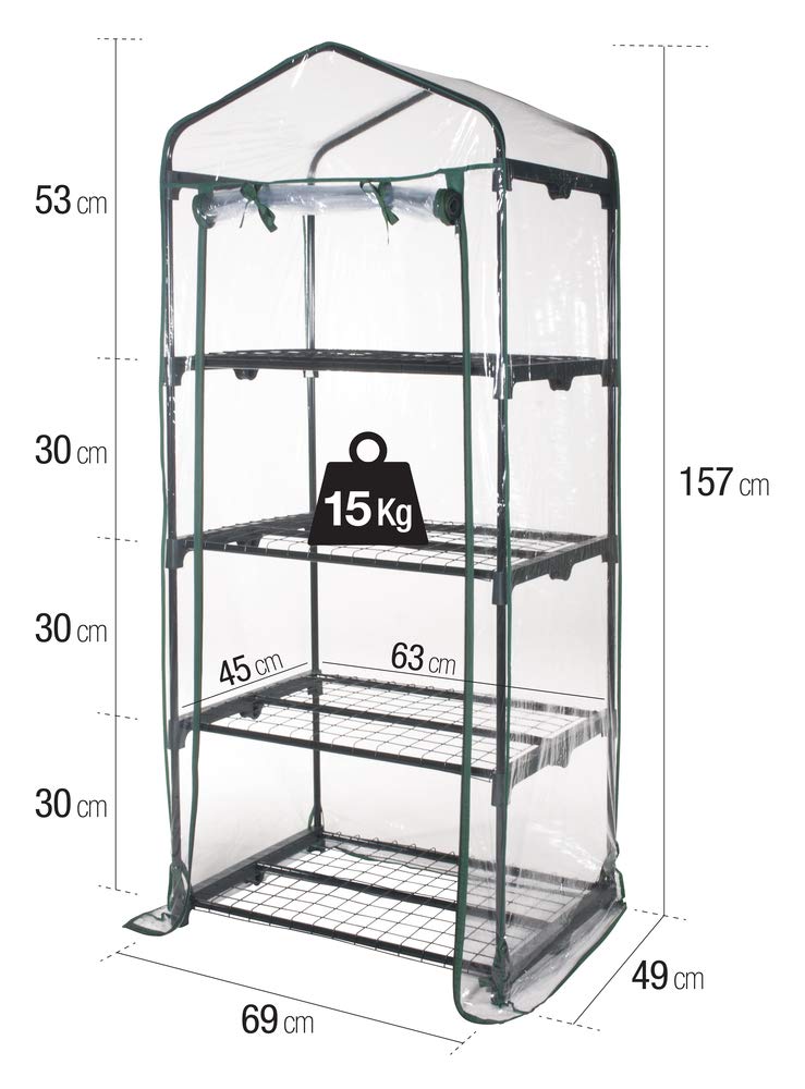Serra ad Arco VERDELOOK 200x300x200cm - Tunnel da Giardino con Telo Rinforzato PE